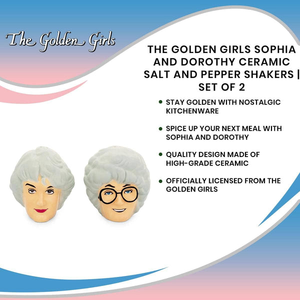 Golden Girls Sophia & Dorothy Ceramic Shaker Set