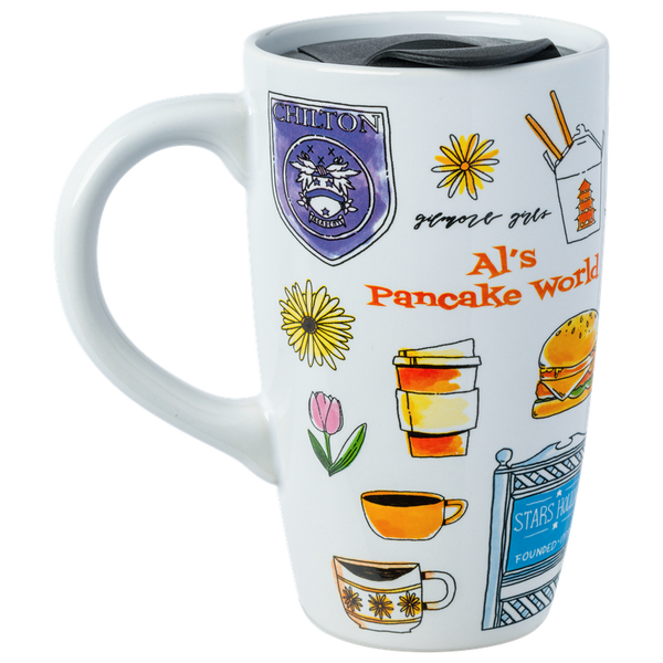 Gilmore Girls Stars Hallow 16oz Ceramic Travel Mug w Lid