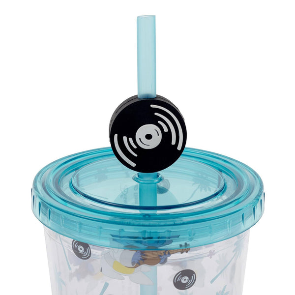 Disney Elvis Stitch 24oz Cold Cup w/ Lid & Straw