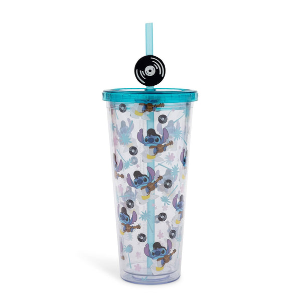 Disney Elvis Stitch 24oz Cold Cup w/ Lid & Straw
