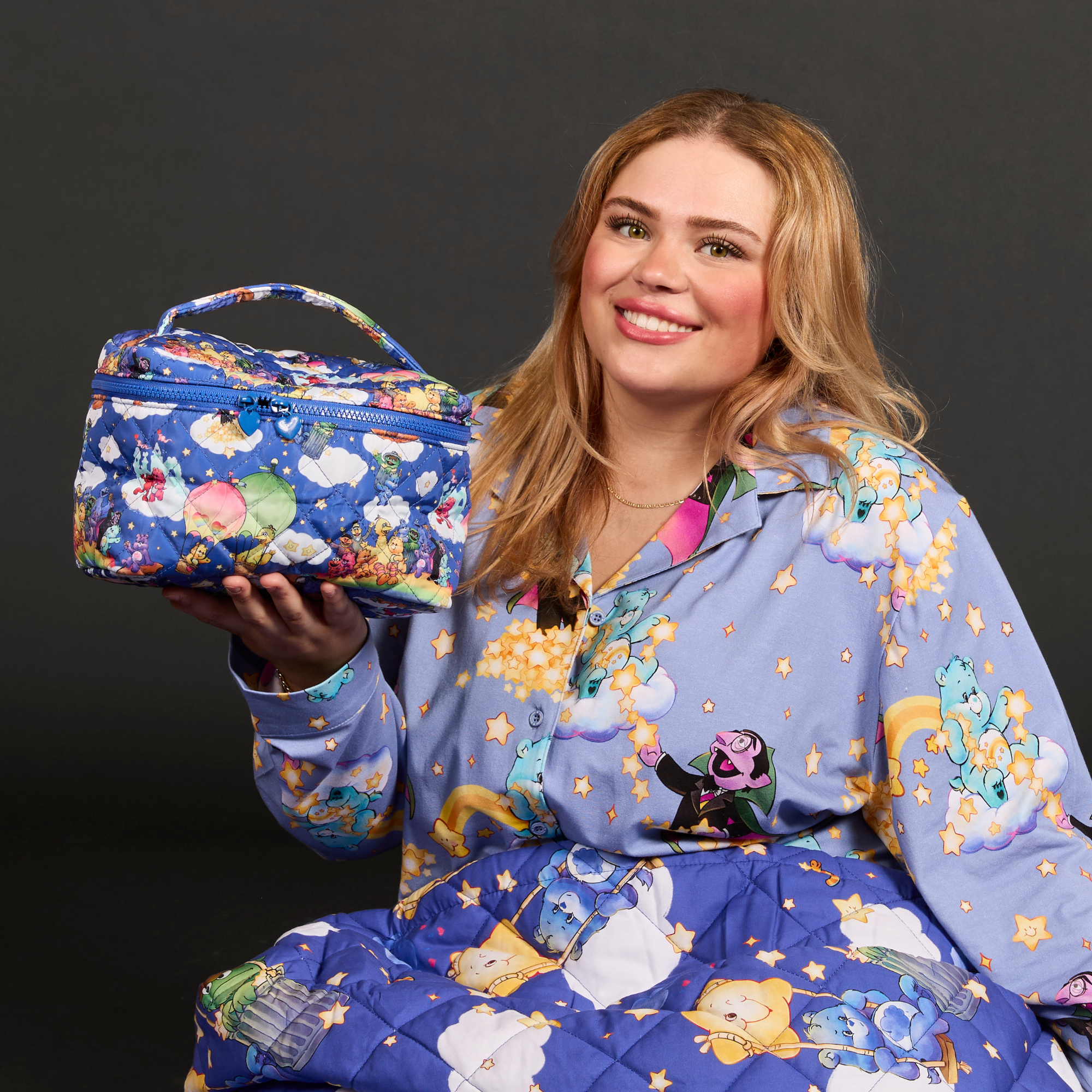 Care Bears x Sesame Street Quilted Case