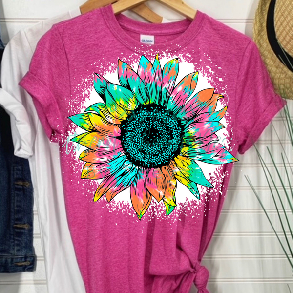 Tie dyed Sunflower
